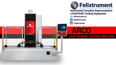 leaf spring load testing machine|Easydur Leaf Spring Testing Machine Model ARCO .